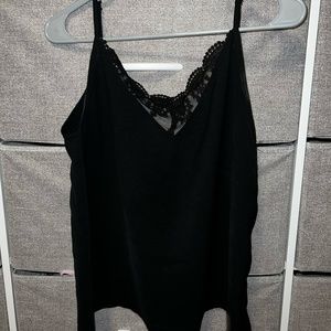 Black Lace Tank Top